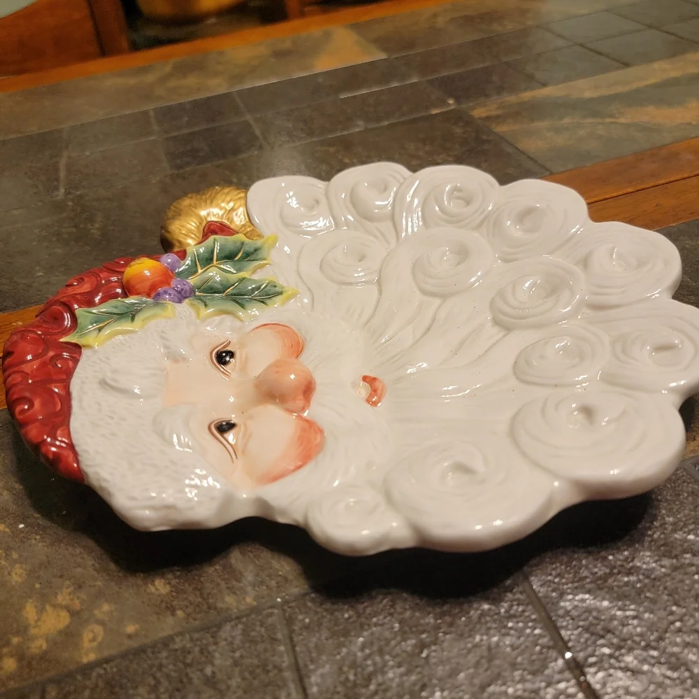 Fitz And Floyd Essentials Christmas Dish Set Canape Relish Candy‎ Lane Magolica